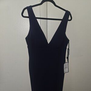 Navy Blue Betsy Adam Evening Dress